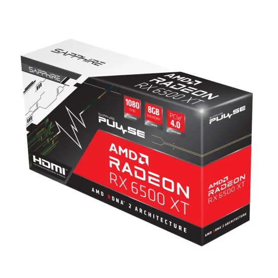 SAPPHIRE GRAPHIC CARD RADEON RX 6500 XT 8GB DDR6 GAMING OC (DUAL FAN)