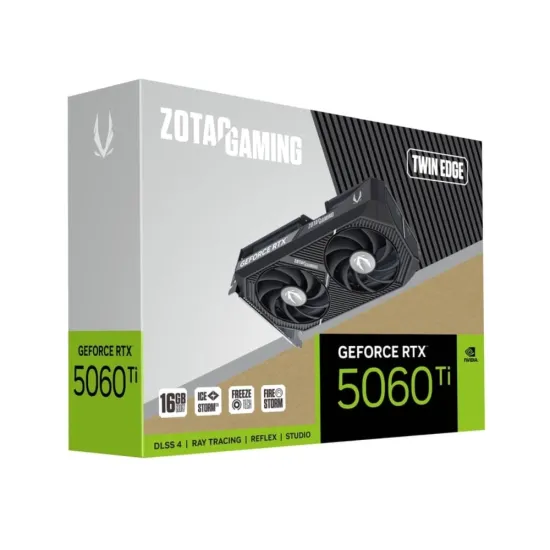 ZOTAC Graphic Card RTX 5060 Ti 16GB DDR7 Gaming Twin Edge Dual Fan
