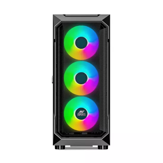 Ant Esports Gaming Cabinet ICE-410TG Black Type-c