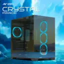 Ant Esports Gaming Cabinet Crystal Mirror Black