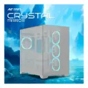 Ant Esports Gaming Cabinet Crystal Mirror White