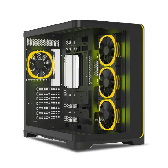 Ant Esports Gaming Cabinet Crystal ARC Black