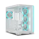 Ant Esports Gaming Cabinet Crystal ARC White