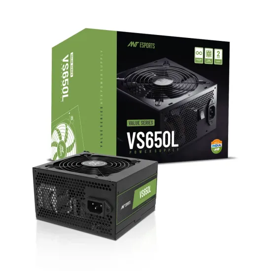 Ant Esports Desktop Power Supply 650w Value Series VS650L