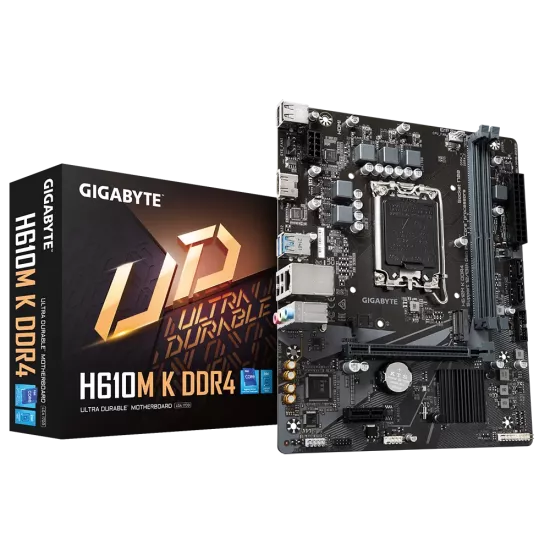 Gigabyte H610M K DDR4 Motherboard For Intel 12th | 13th | 14th Gen
