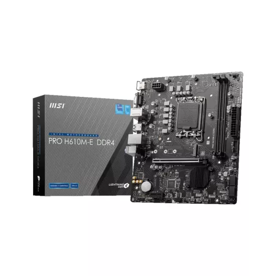 MSI PRO H610M-E DDR4 Motherboard For INTEL 12th | 13th | 14th GEN