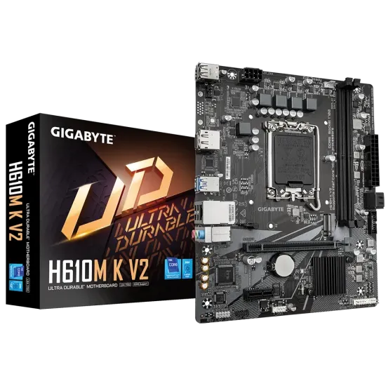 Gigabyte H610M K V2 DDR5 Motherboard For Intel 12th | 13th | 14th Gen