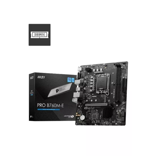 MSI PRO B760M-E DDR5 Motherboard For Intel 12th | 13th | 14th Gen