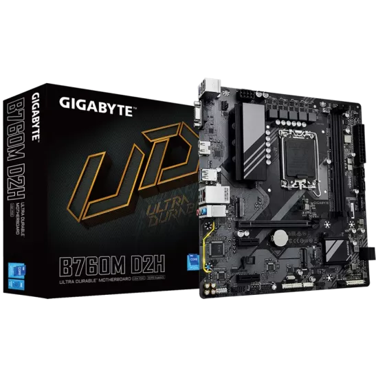 Gigabyte B760M D2H DDR5 Motherboard For INTEL 12th | 13th Gen